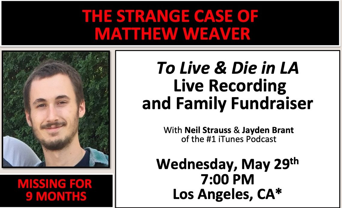 "To Live & Die in LA" Live Recording and Matthew Weaver Fundraiser